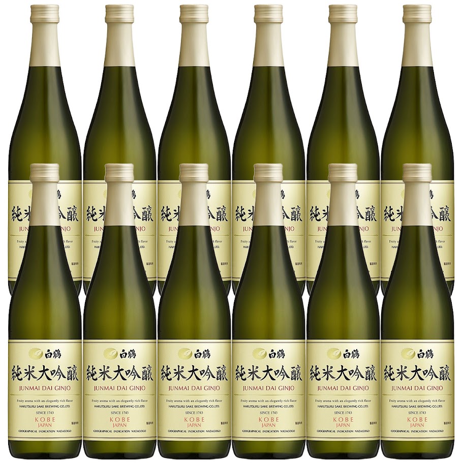 【送料無料】白鶴酒造 純米大吟醸 720ml 12本 【北海道東北四国九州沖縄県は必ず送料がかかります】