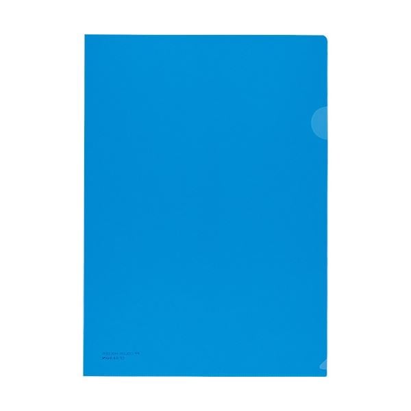 (まとめ) ライオン事務器 PPカラーホルダー A4 厚さ0.2mm ブルー CF-6 1枚 (×50セット)