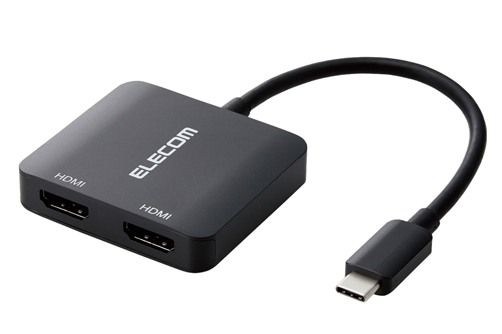 エレコム USB Type-C - HDMI 変換 USB-C プラグ to HDMIポート×2（ブラック） ADCHDMI2BK2 8,909円