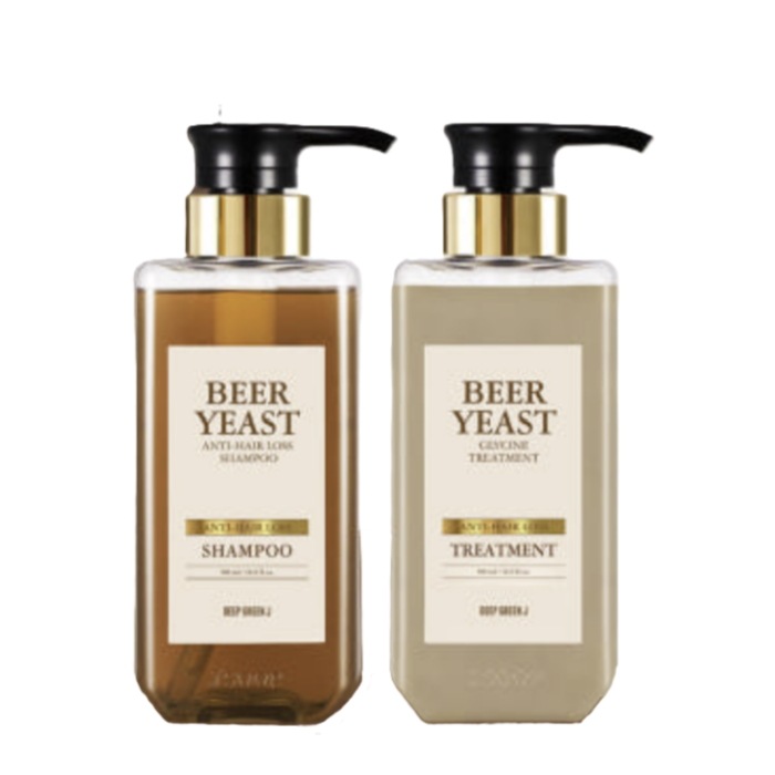 ディープグリーンジェイ 脱毛症状緩和 ビール酵母 シャンプー500ml＋トリートメント500ml 2種セット