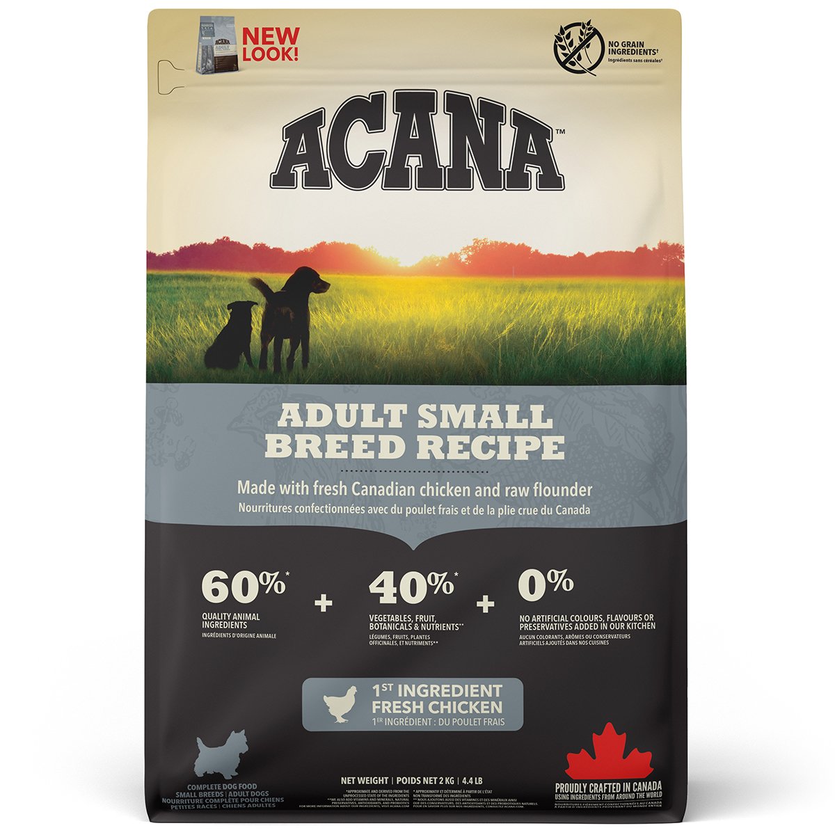 アカナ アダルトスモールブリード レシピ 2kg