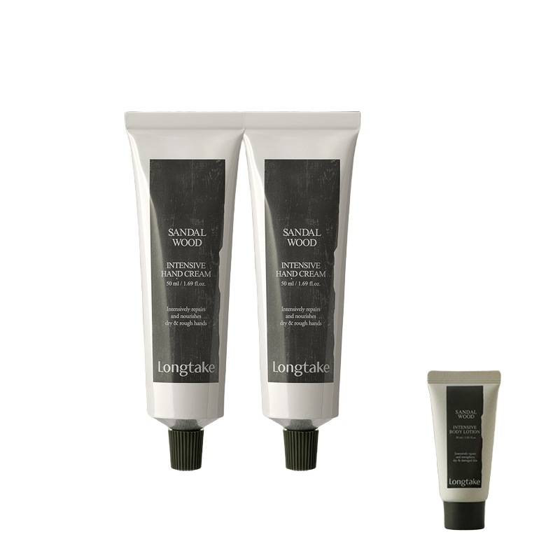 ロングテイクサンダルウッドハンドクリーム50ml 2口+ギフト