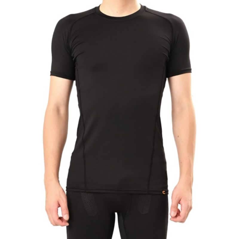 アレス　コロバニィ アンダーハーフスリーブシャツ 1枚 XXLサイズ ブラック　112019XXL