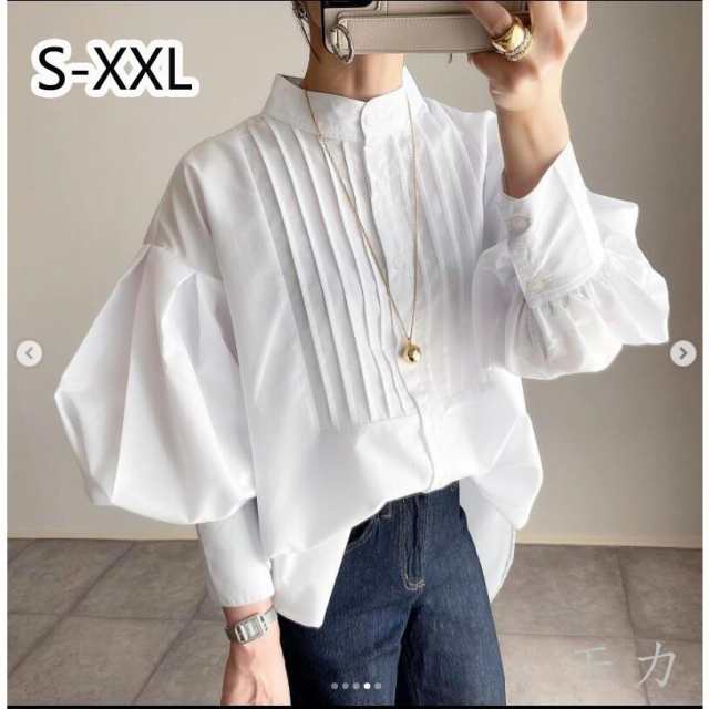 【限時割!引!】シャツ ブラウス レディース おしゃれ 通勤 フリルネック 長袖ブラウス 30代 白シャツ 20代 スタンドカラー 40代 立ち襟 トップス シャツ フリル