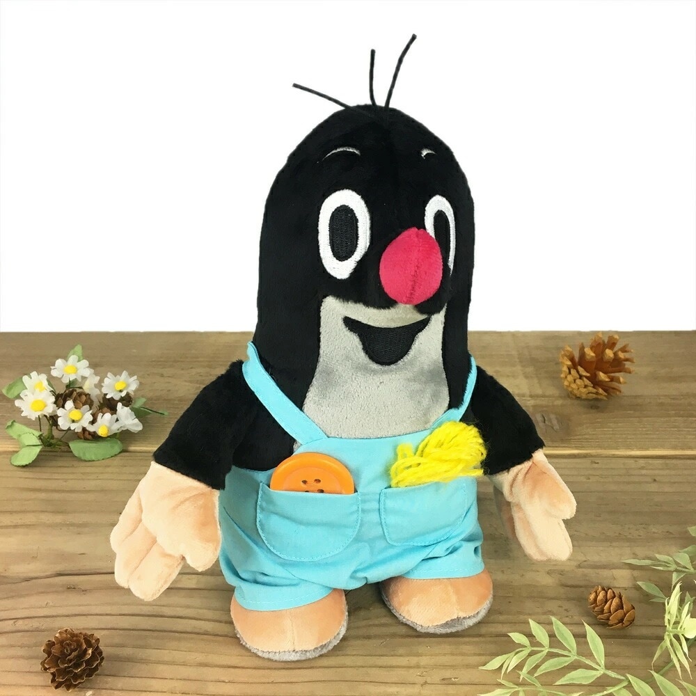 クルテク ぬいぐるみ（L）クルテク（ズボン姿）21cm【チェコ製 マスコット もぐら 東欧 krtek】