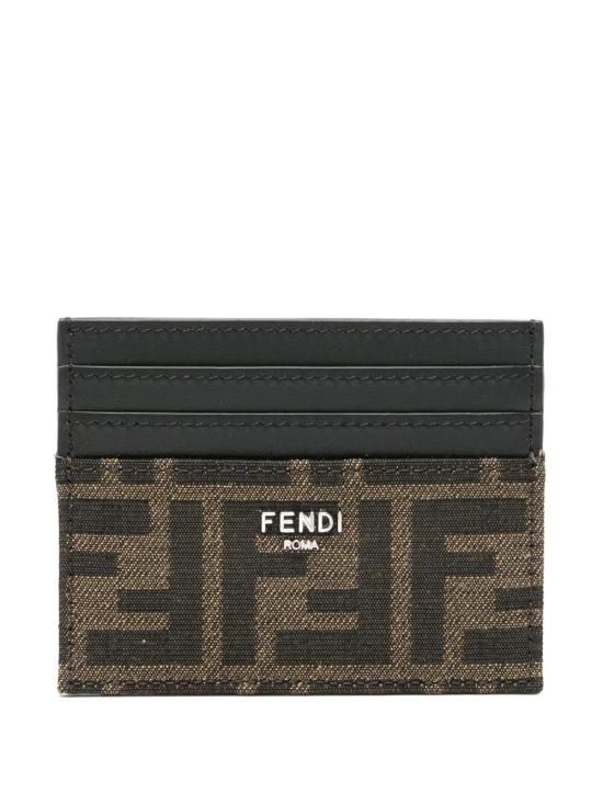 FENDI Men Business Card Wallet 7M0164 ALWK F0L3T TABACCO NERO