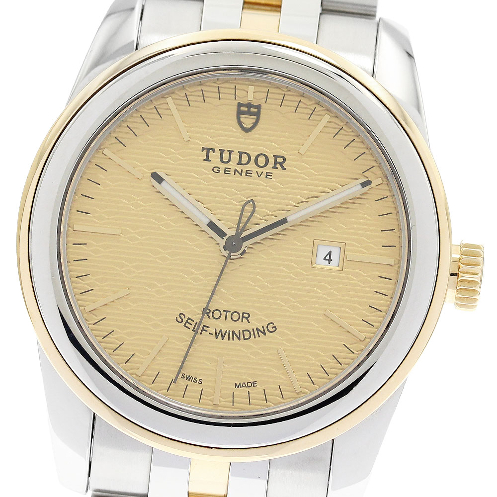 チュードル TUDOR 53003 グラマー デイト YGコンビ 自動巻き レディース 良品 箱付き_896848【中古】 96,580円
