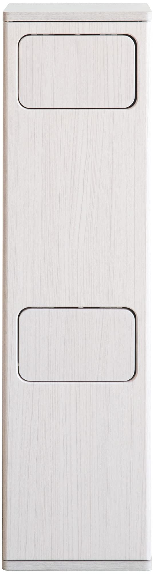 2段プッシュダストボックス スリム2段タイプ 20Lx2対応 幅25x奥30x高さ96cm DB-960R (WH) ホワイト