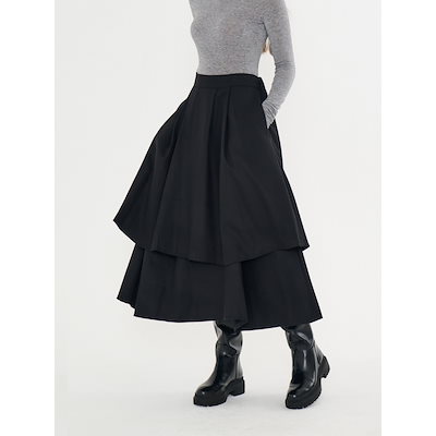 miu miu ダークグレー 七分袖ワンピース 【公式通販】