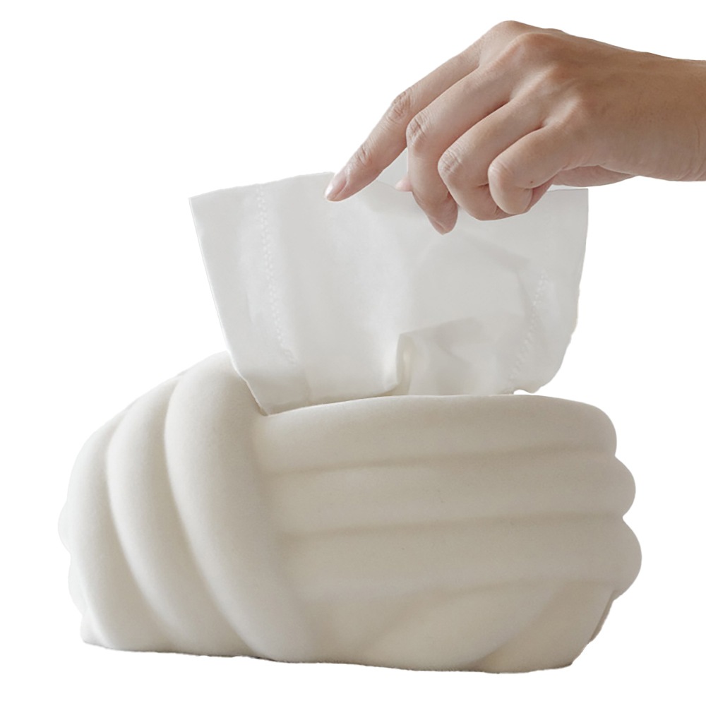 ノットティッシュボックスティッシュケースリビングルームコーヒーテーブルダイニングテーブル寝室北欧スタイルモノクロティッシュボックス