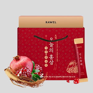 RAWEL ザクロ入り 韓国人参 (10gx30包) デイリー紅参スティック/本当に食べやすいザクロ&紅参スティック