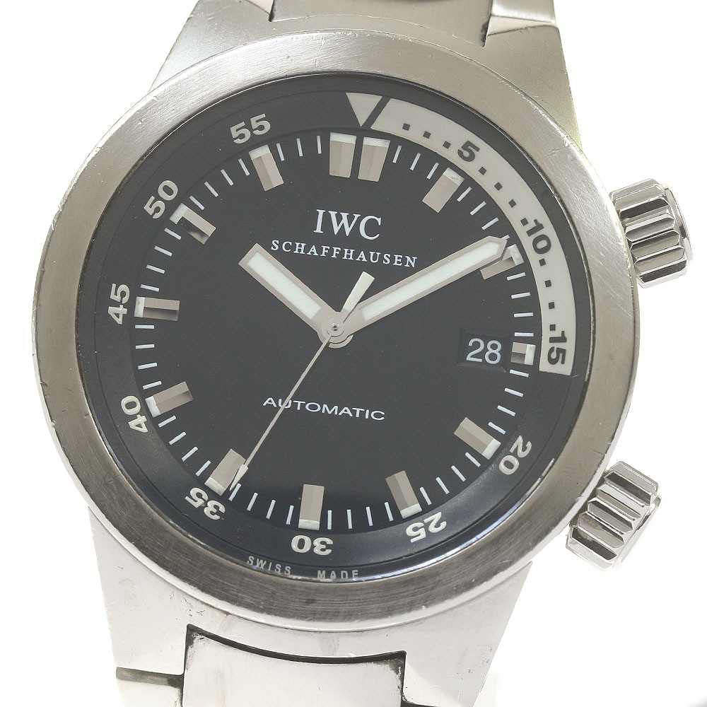 IWC IWC SCHAFFHAUSEN IW354805 アクアタイマー デイト 自動巻き メンズ _839208【中古】