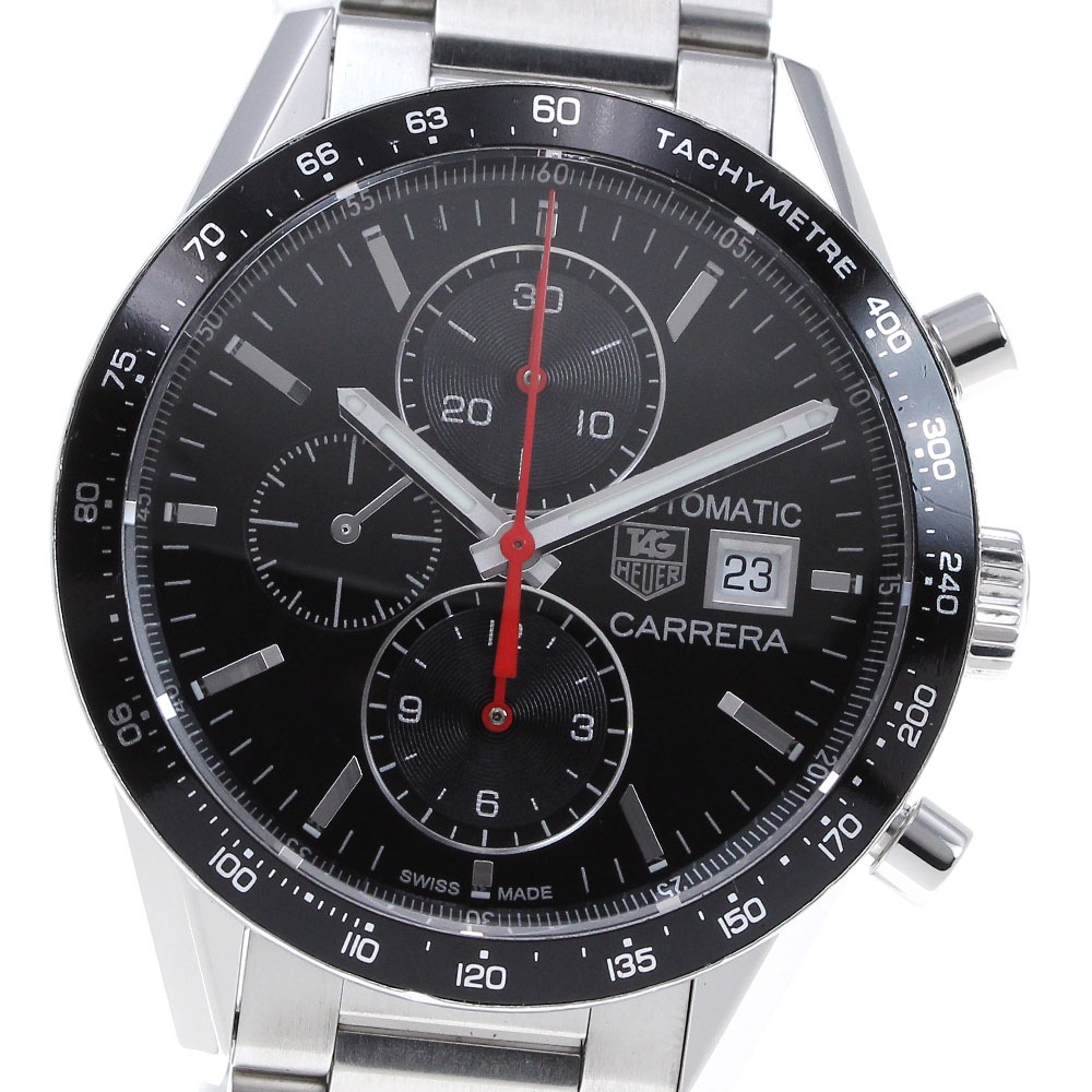 タグホイヤー TAG HEUER CV201AM カレラ クロノグラフ デイト 自動巻き メンズ 箱・保証書付き_824998【中古】