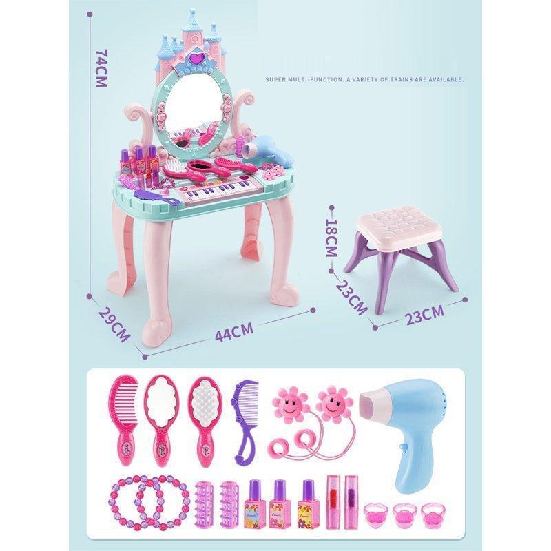 ままごと ドレッサー おもちゃ お化粧 メイク おめかし 化粧台 ミラー 鏡 ままごとセット 子供ドレッサー 玩具 インテリア ダイニング