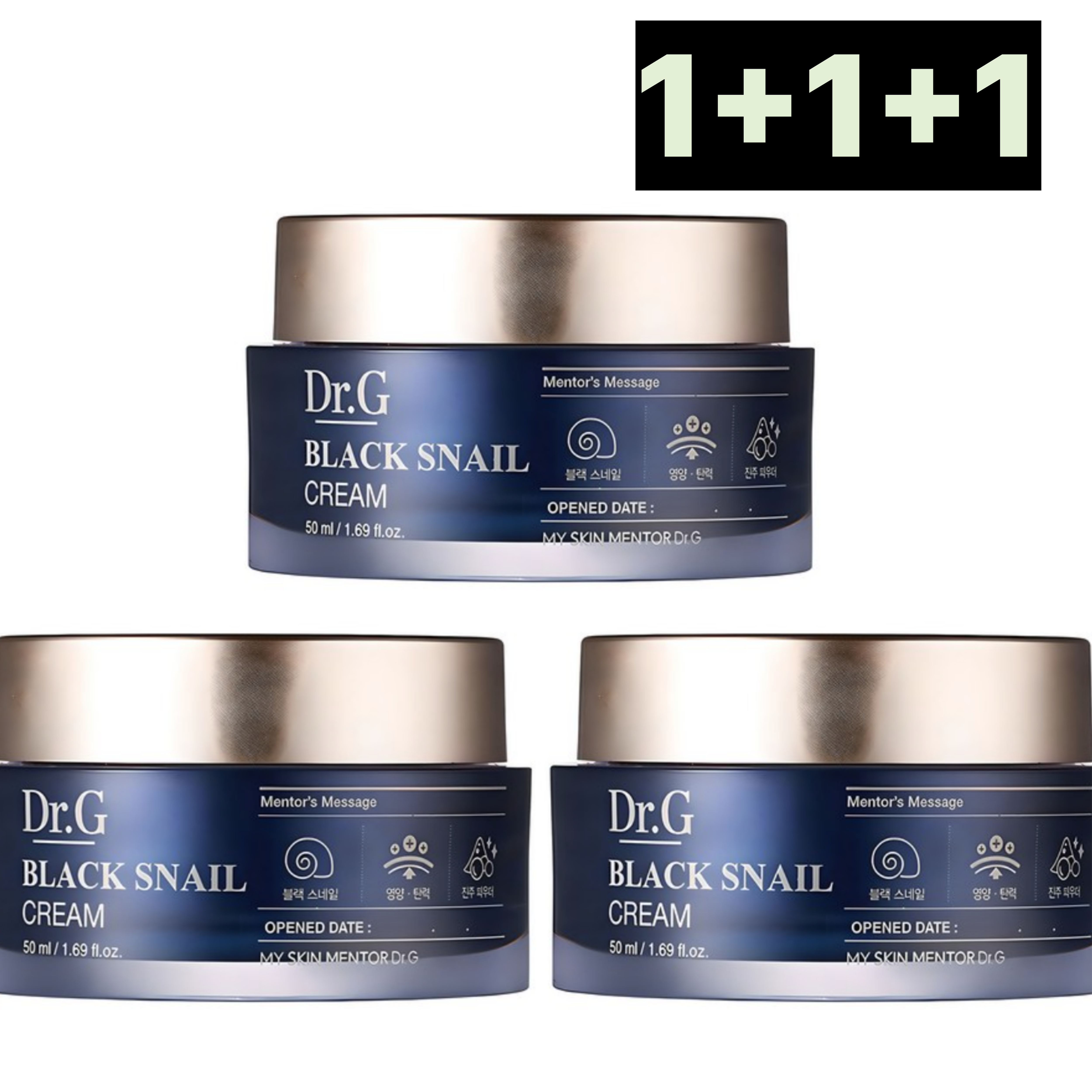 [Doctor.G] ブラック スネイルクリーム50ml3個 4,901円