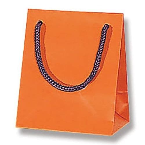 （まとめ買い）シモジマ HEIKO 手提げ紙袋 ブライトバッグ T-5 Dオレンジ（マットPP貼り） 10枚 幅100xマチ70x高120mm 006143360 [x3セット]