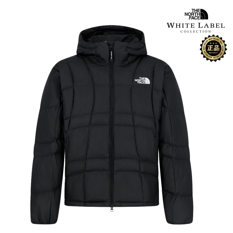 NJ3NS04J WHITE LABEL WAVE ON JACKET 25FW 新作 韓国限定ラインダウン フード フルジップ 防寒 冬 軽量 保温防風 通勤通学 旅行 コーデ提案 ニット パーカー
