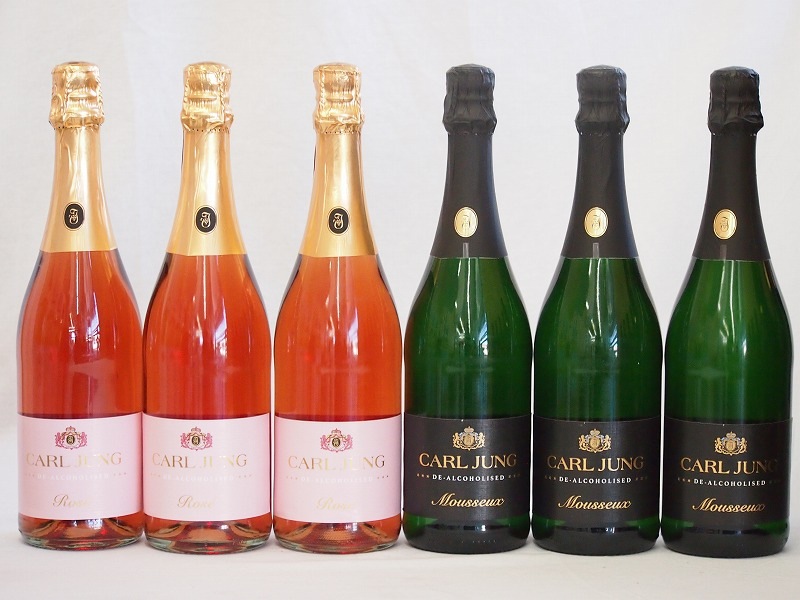 脱アルコールスパークリングワイン6本セット(脱アルコールスパークリングロゼワイン カールユング(やや