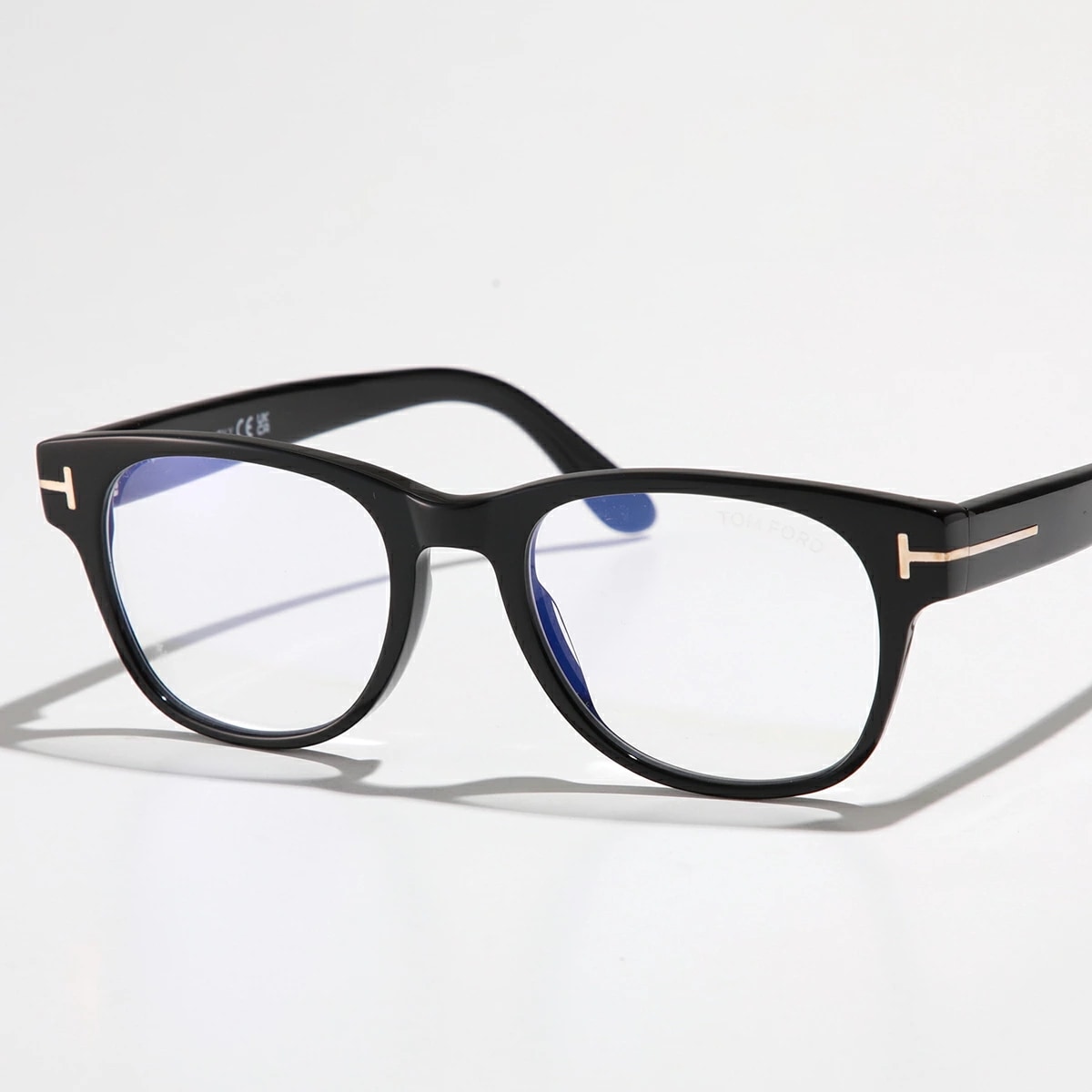 TOM FORD トムフォード メガネ TF5898-B FT5898-B メンズ ウェリントン型 めがね 眼鏡 伊達メガネ ブルーライトカット Tロゴ アイウェア 001