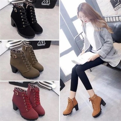 ブーツ ショートブーツレディース ミニブーツ 太ヒール シューズ 歩きやすい 痛くない 靴 通勤