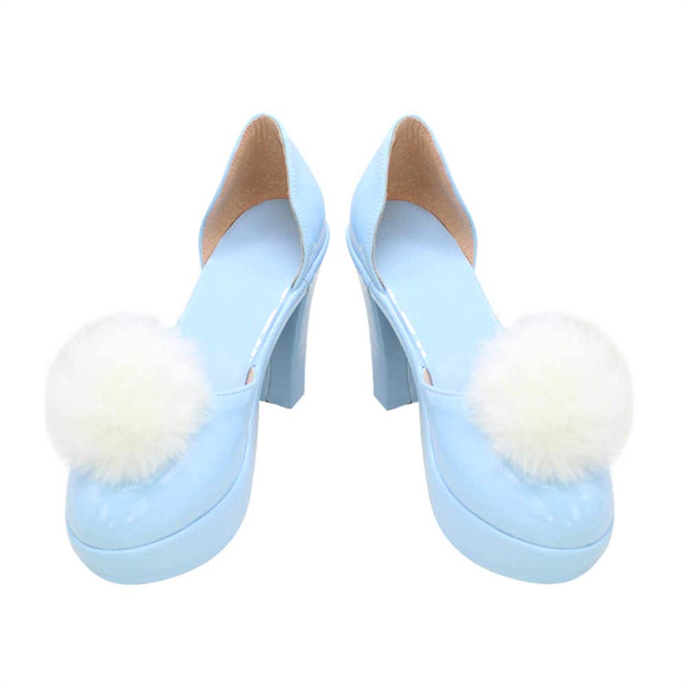 VOCALOID　初音ミク　白うさぎver.　コスプレ靴/ブーツ