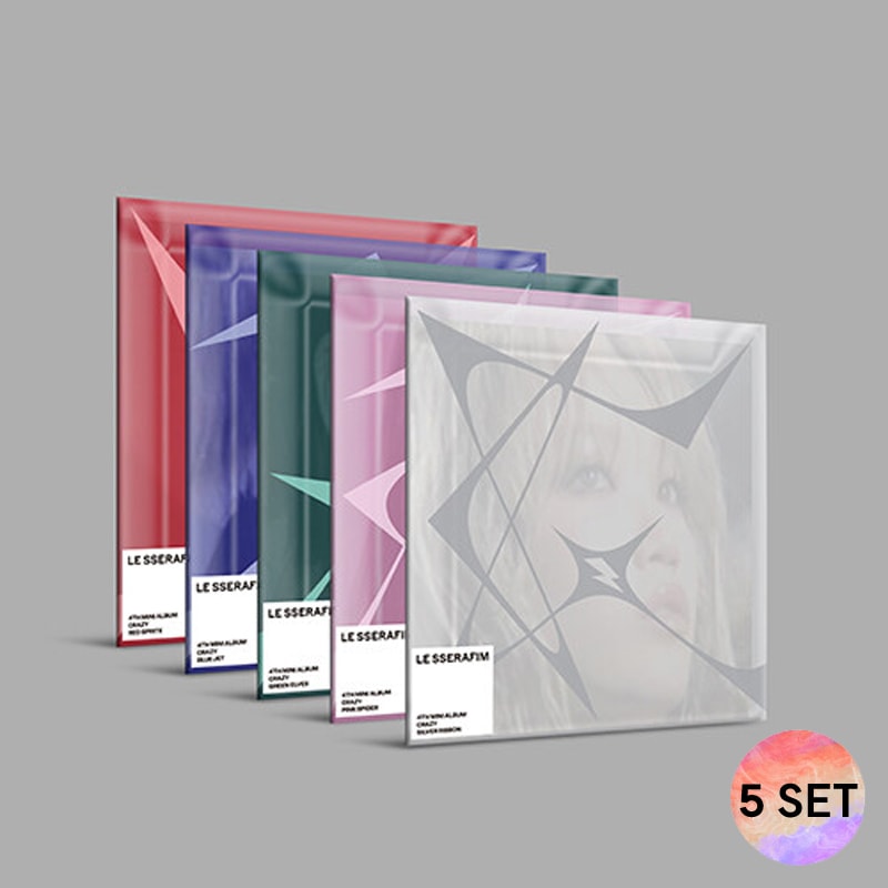 [5種 SET] LE SSERAFIM - (4th Mini Album) CRAZY (COMPACT ver.)