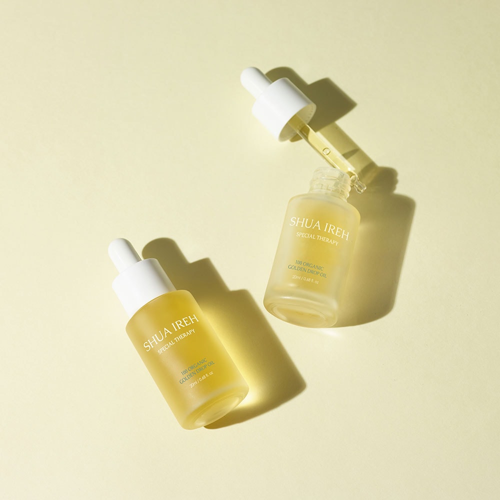 [SHUA IREH]【韓国公式製品】 100 オーガニック ゴールデン ドロップ オイル (20ml) + マスクパック追加贈呈 11,310円