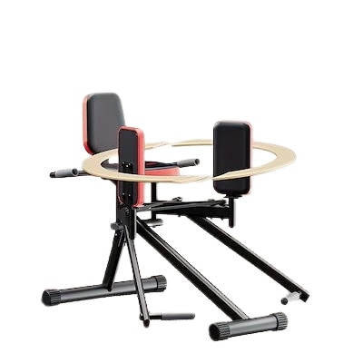 ヒップスラスターマシン - パッド付きアームレスト付き調整可能な脚用エクササイズマシン調整可能な抵抗バンド家庭用ワークアウト用の内蔵棚付き - ブラックフィットネスアクセサリースリムなデザイン