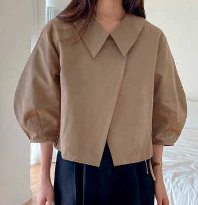 アウター ジャケット ボリューム袖 シンプル フレア おすすめ フリーサイズレディー 秋ジャケット