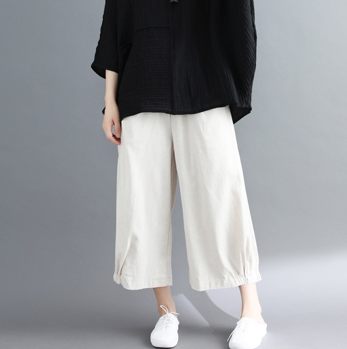 ミドル丈ワイドパンツ ワイドレッグパンツ カジュアルパンツ ウエストゴムパンツ ボトムス パンツ ズボン ワイドパンツ ストレートパンツ ロング ロング丈 7分丈 ミディアム丈 ストレート ワイド