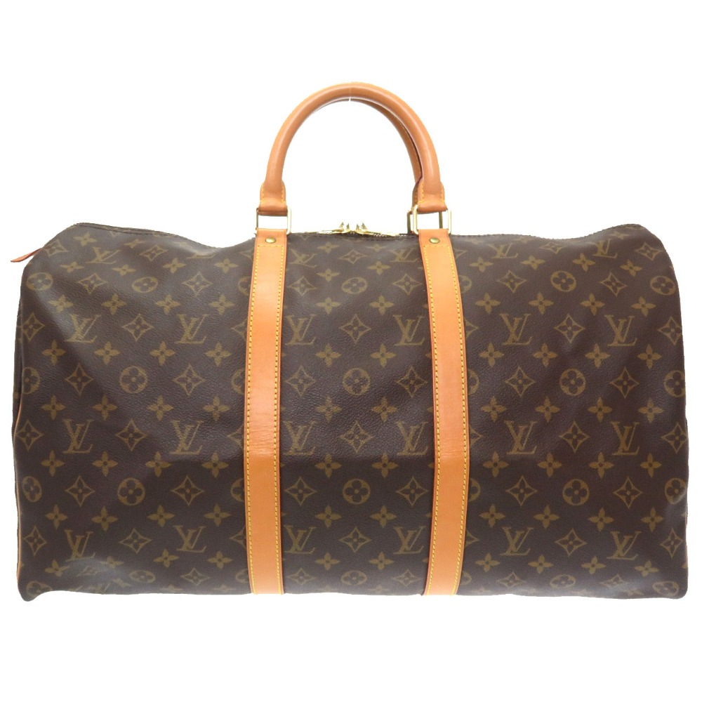 美品 キーポル50 モノグラム M41426 ボストンバッグ モノグラムキャンバス/モノグラム ブラウン LV 0083【中古】 メンズ