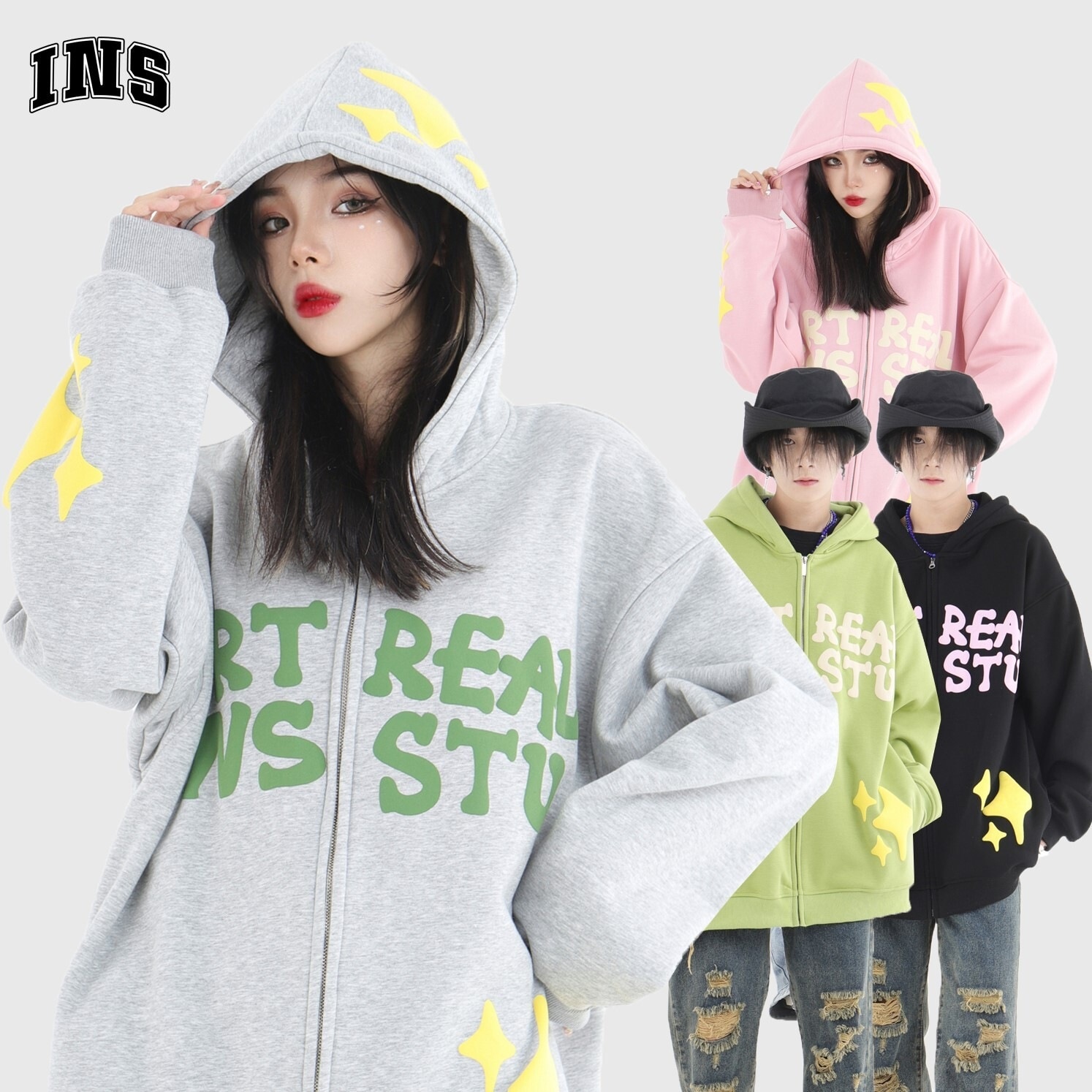 トップス パーカー スウェット フード付き 前開き ファスナー 長袖 デザイン 美ライン ニュアンス 刺繍 レイヤード ニット フード付き かわいい 大人可愛い きれいめ シンプル カジュアル 大人