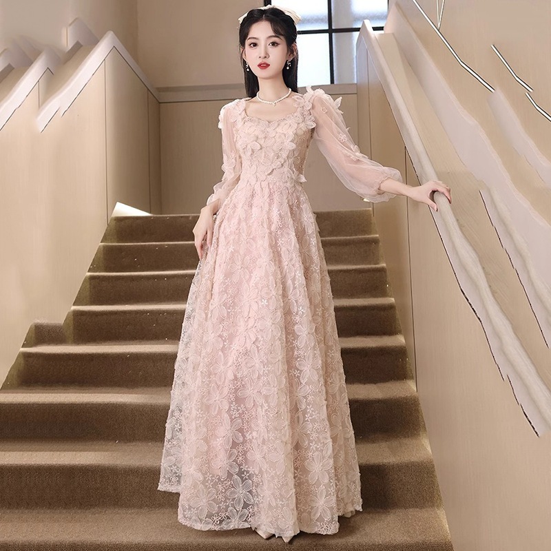 【2枚購入で 3oo円OFF！】女性用ドレス 2025 高貴な妖精ピンクの花