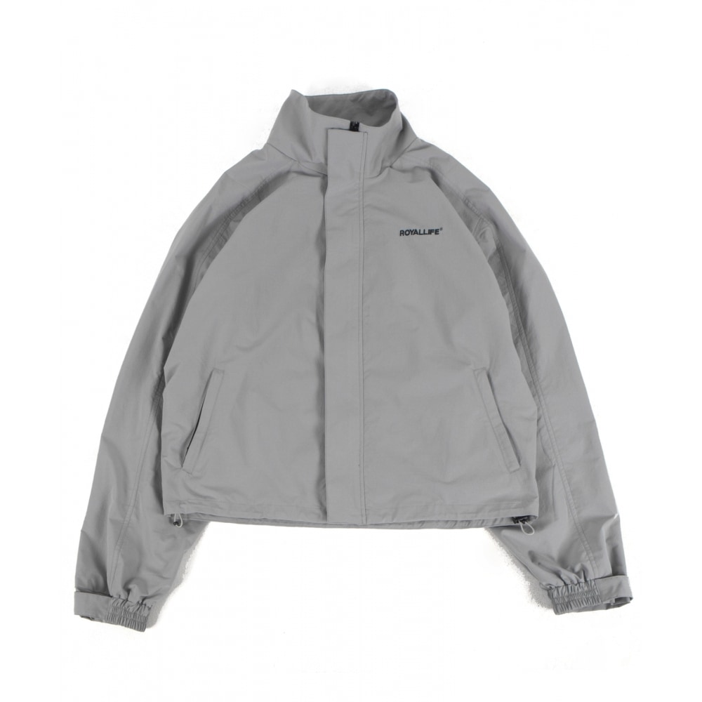 ROYALLIFE RLCHJ1101ハイネックトラックジャケット - グレーダウンジャケット・コート