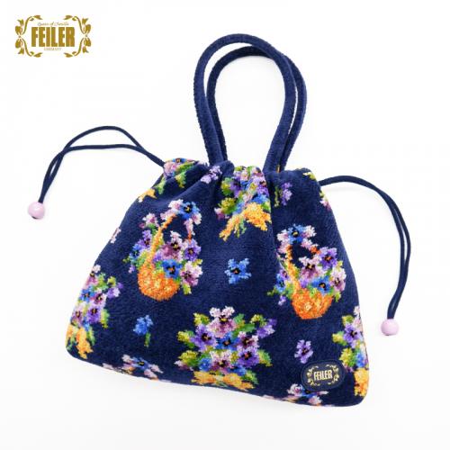 フェイラー FEILER　手付き巾着バッグ アメージングバイオレットAMV-242013 8,140円