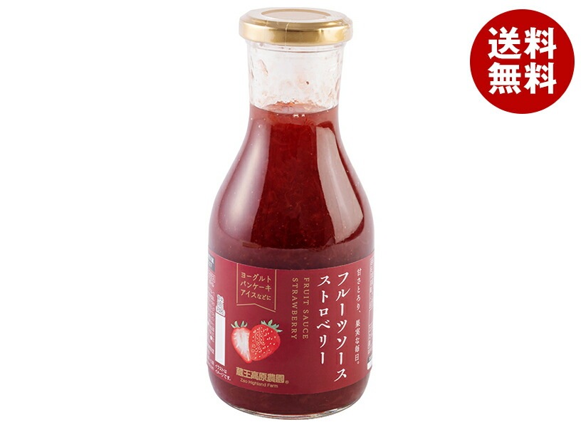 和歌山産業 フルーツソース ストロベリー 320g＊6本入＊(2ケース)