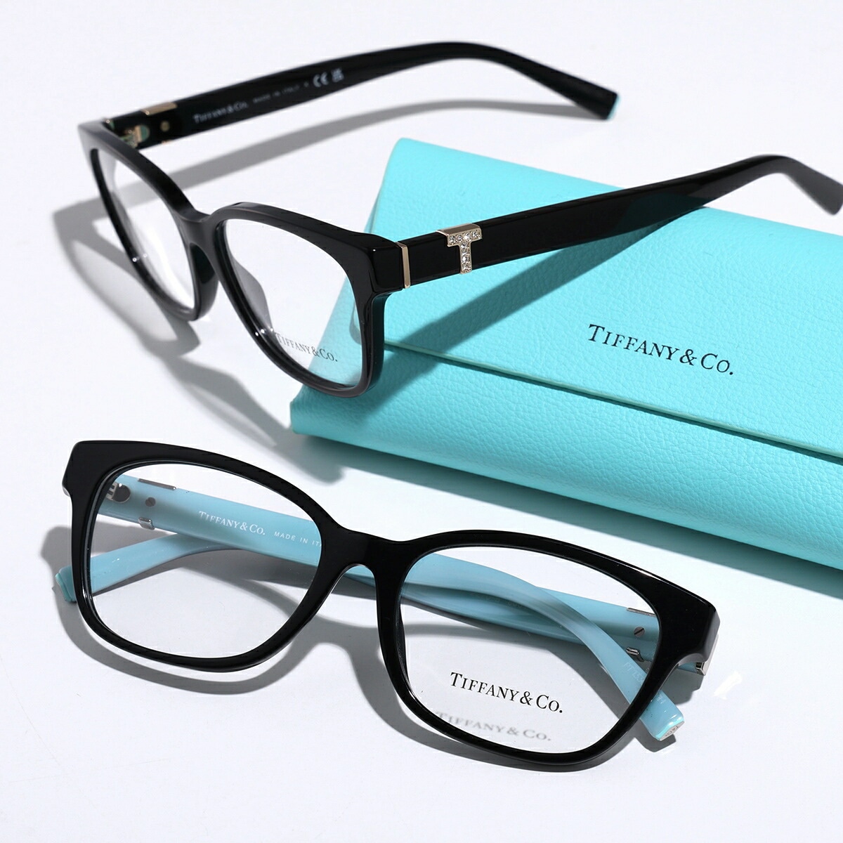 Tiffany&Co. ティファニー メガネ Tiffany T ティファニー ティー TF2270-B レディース スクエア型 セルフレーム フルリム カラー2色