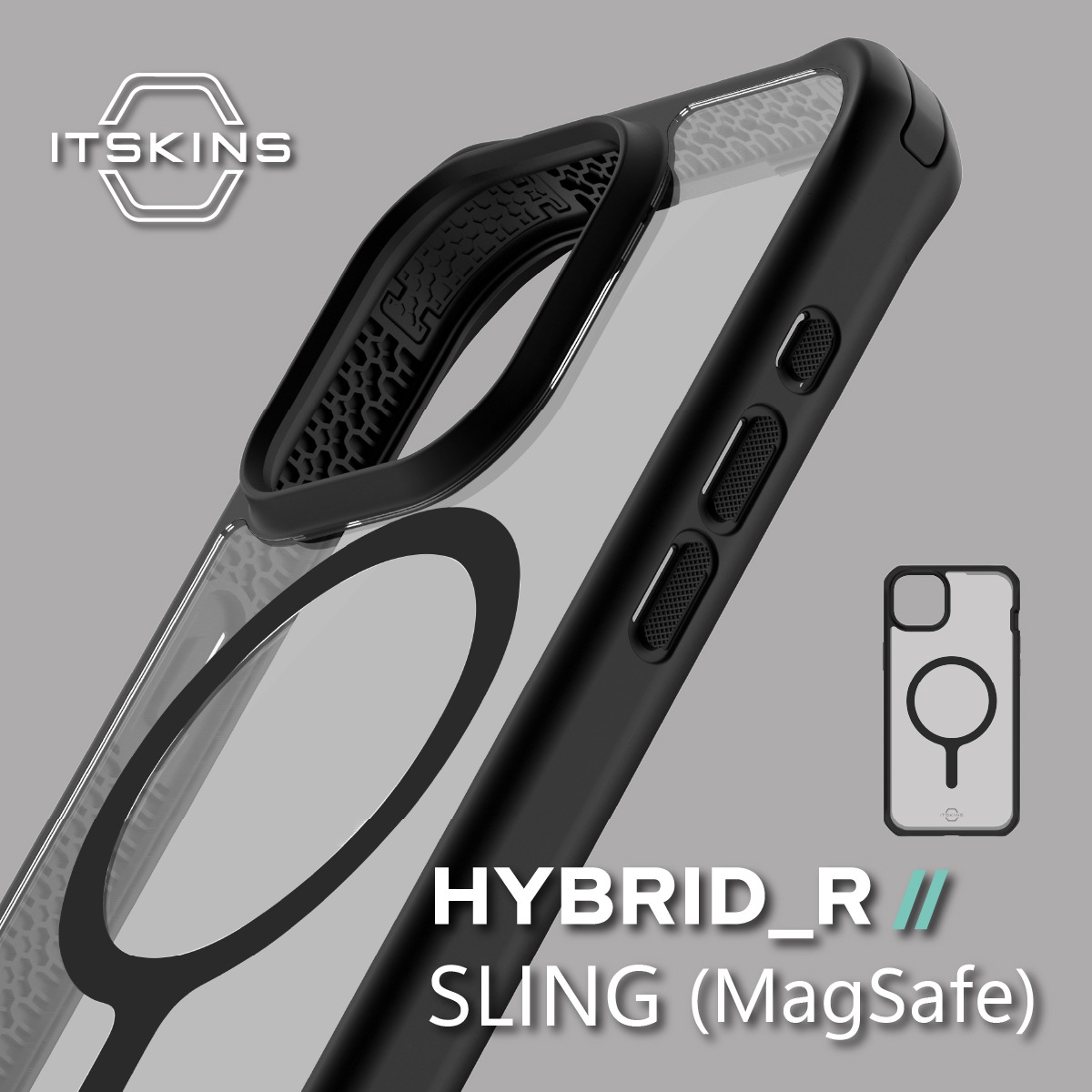 ITSKINS HYBRID R // SLING (MagSafe) for iPhone15 Plus
