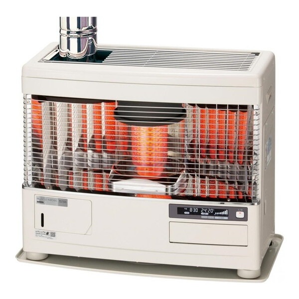 長府製作所 UFH-7711URC D ホワイト カベック 煙突式石油ストーブ 別置タンク式 (木造18畳/コンクリ29畳まで)