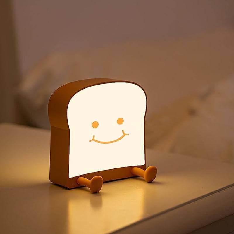 IQGVEB ナイトライト ベッドサイドランプ 可愛い 間接照明 枕元ライト 暖色 常夜灯 トーストライト 1200mAh USB充電 明るさ調節 囲気作りライト 卓上 枕元 寝室ライト スマホスタン 5,198円