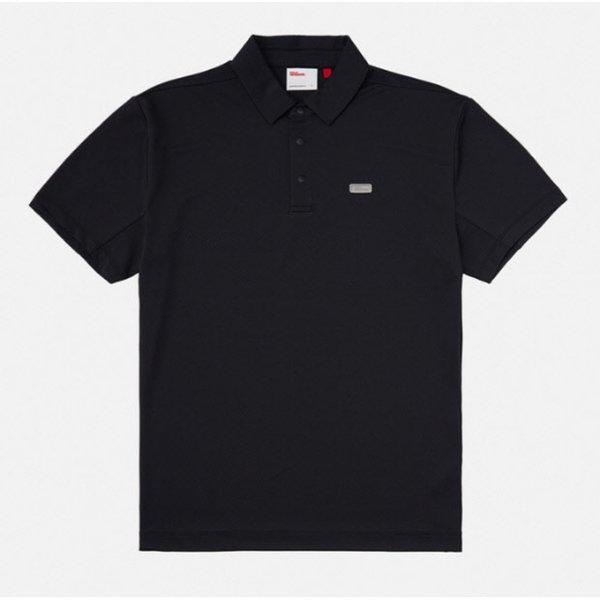 半袖Tシャツ JQS W243001GPS71-BLK スイングカラー半袖Tシャツ