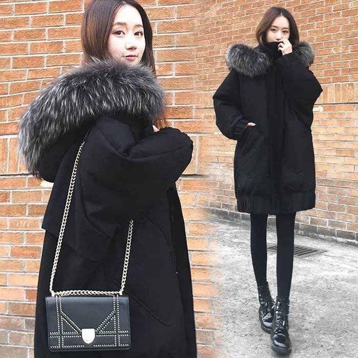 今日大特価中綿コート レディース ジャケット 中綿ジャケット服 ファーコート 厚手 防寒物 フェイクファーフード付き きれいめ カジュアル 大きいサイズあり 黒 無EC637 V905