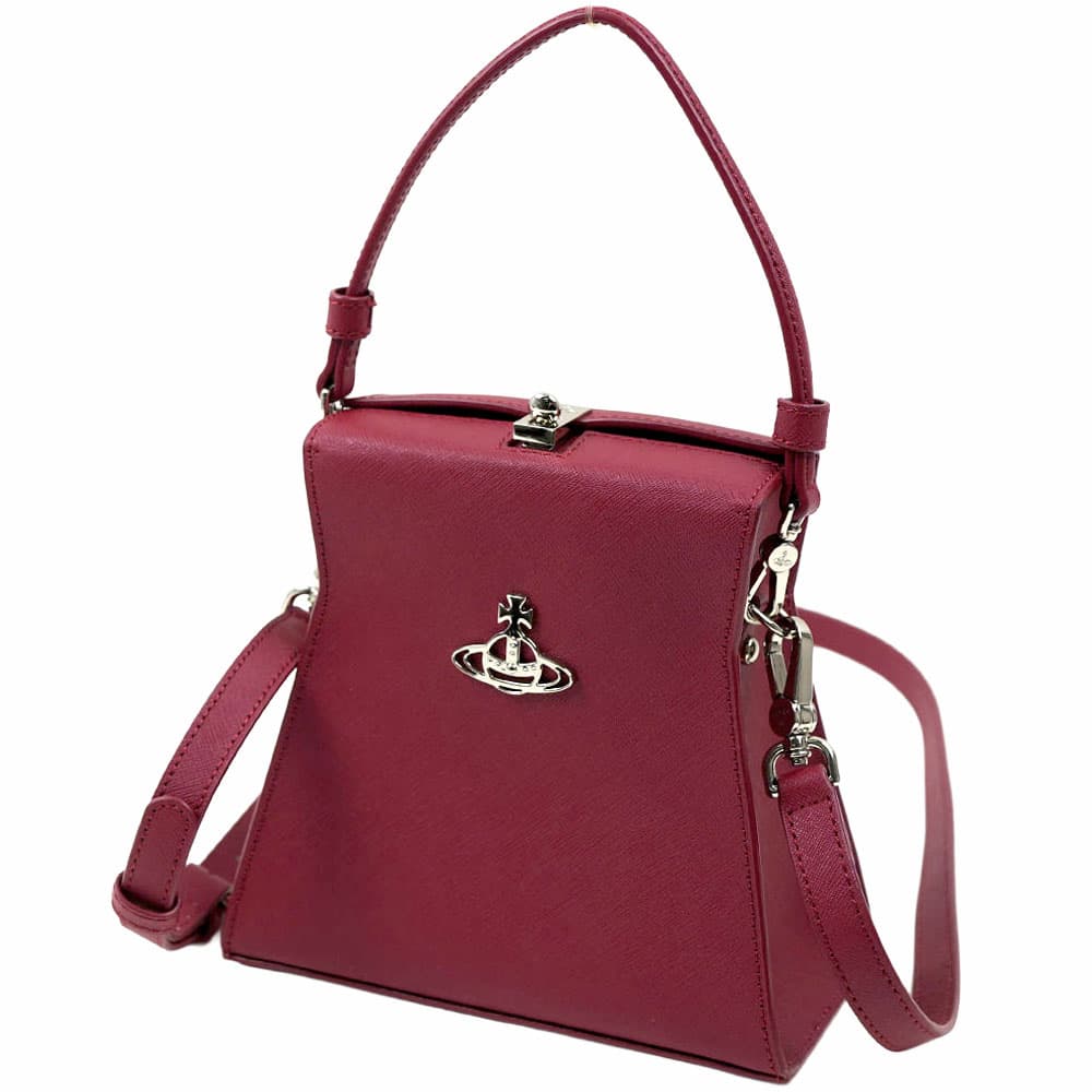 ヴィヴィアンウエストウッド ショルダーバッグ レディース ハンドバッグ レッド Vivienne Westwood KELLY MEDIUM HANDBAG RED 42020027-42093-H4