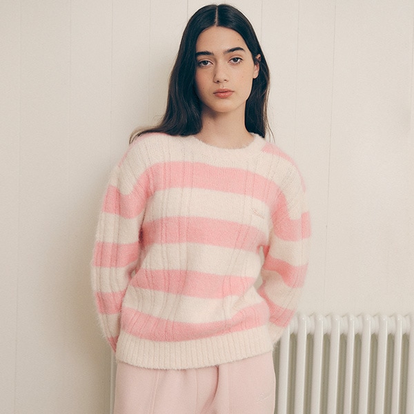 OVERFIT BOARDER KNIT L/PK PK