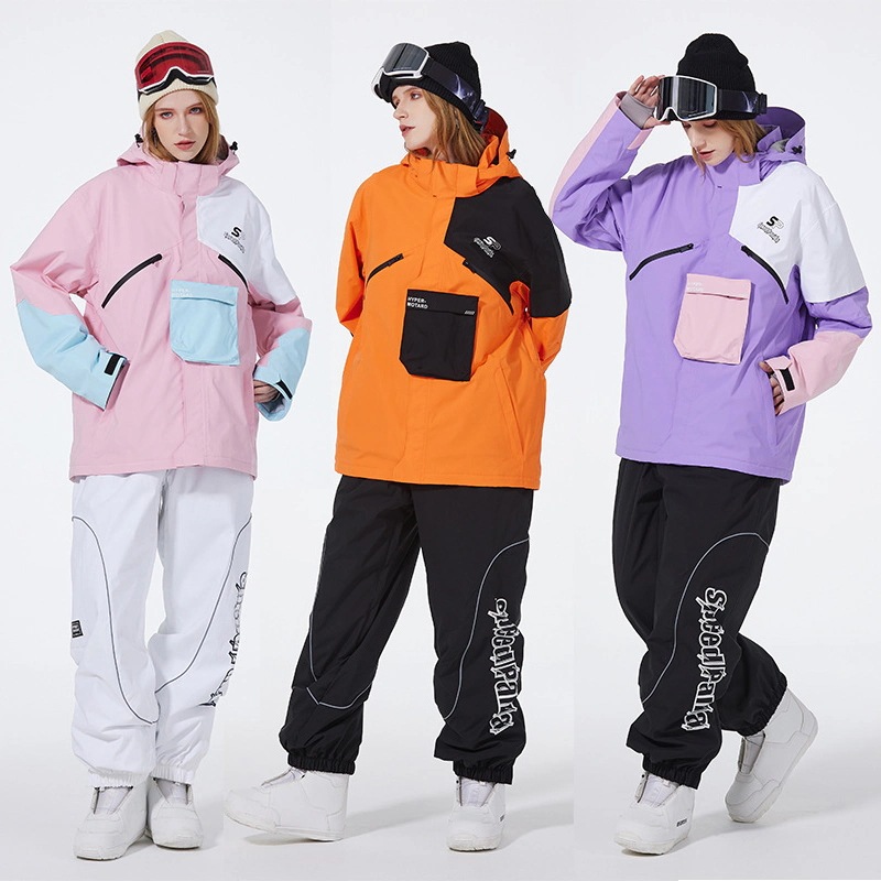 レディース スノボウェア 上下セット スキーウェア セットアップ スノボーウェア スノーボードウェア スノボジャケット アウター ボトムス ロングパンツ 耐水圧10000mm 男女兼用 メンズ