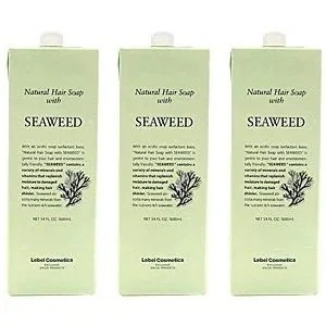 【X3個セット】 ルベル ナチュラル ヘア ソープ ウィズ SW（シーウィード）1600ml 詰替用