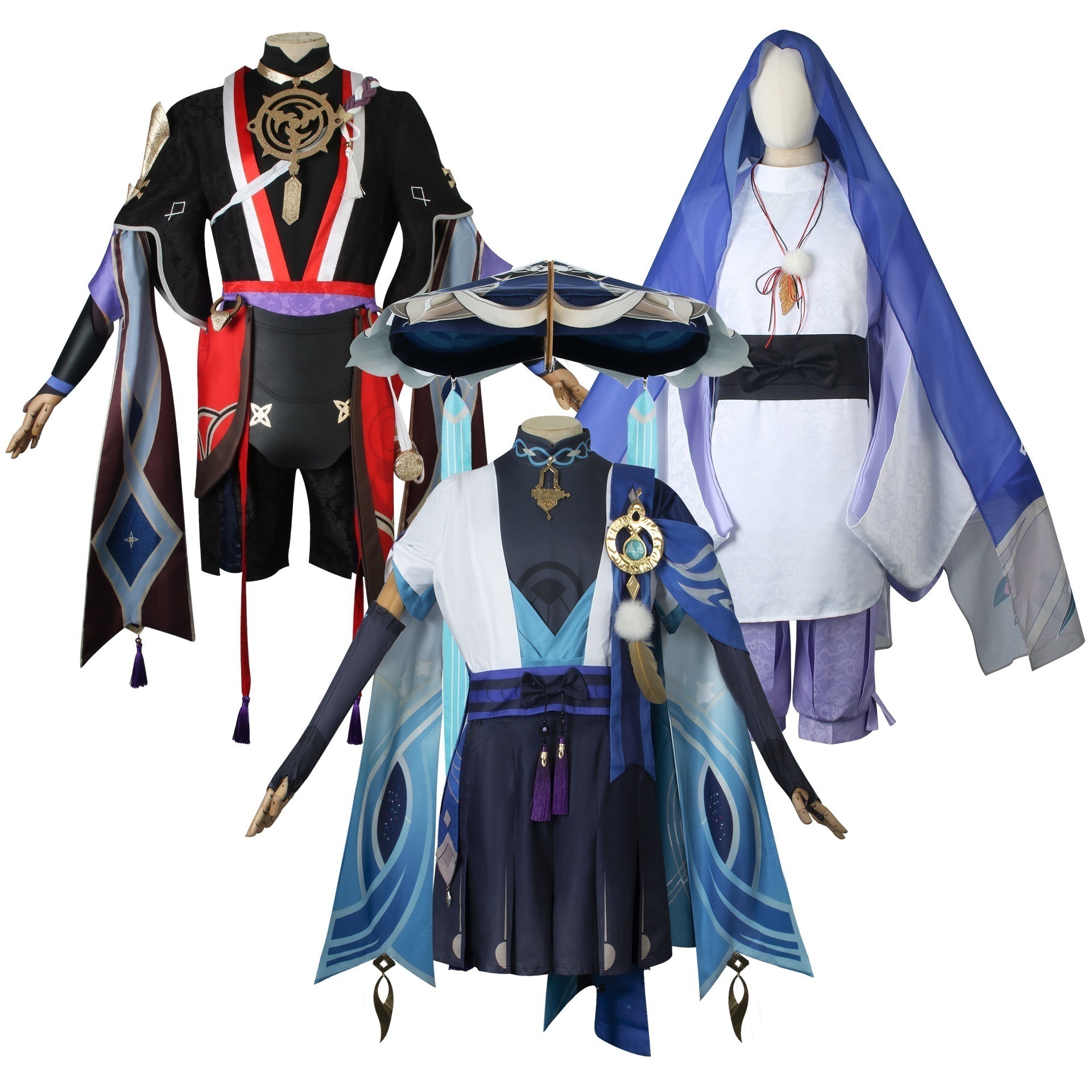 【送料無料】元神cos服放浪者コスプレ散兵放浪者アニメゲーム衣装かつらc服セット男