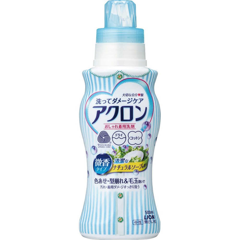 アクロン おしゃれ着洗剤 ナチュラルソープの香り 本体 500ml