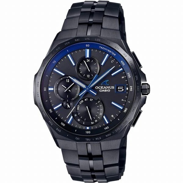 取寄品 正規品 CASIO腕時計 カシオ OCEANUS オシアナス 日本製 アナログ表示 ソーラー 丸形 カレンダー OCW-S5000B-1AJF 人気モデル メンズ腕時計