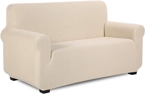 ＴＩＡＮＳＨＵソファーカバー 2人掛け 肘付き 無地 縦横弾力 ストレッチ フィットタイプ 肘付き
